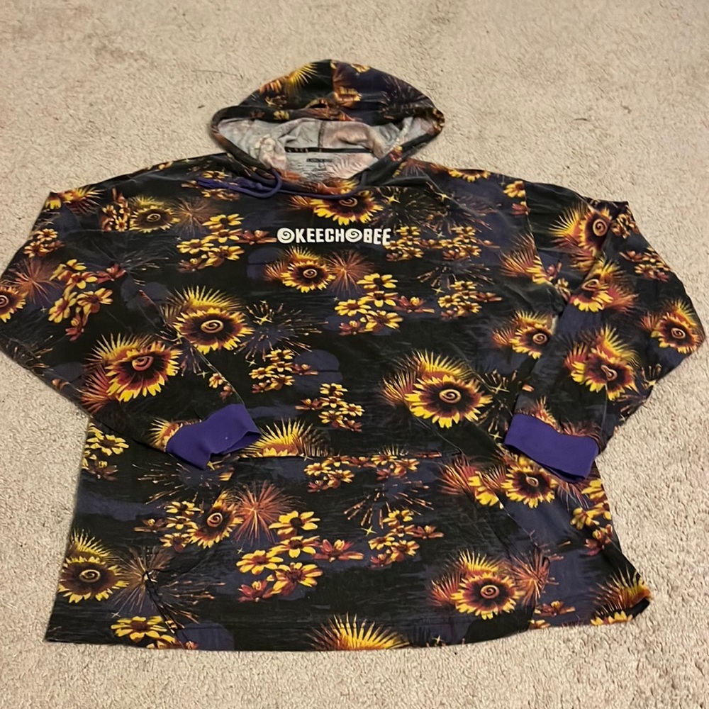 Insomniac Unisex Hooded‎ Long Sleeve Shirt Size LARGE